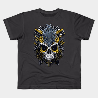 Mecha Skull S01 D15 Kids T-Shirt